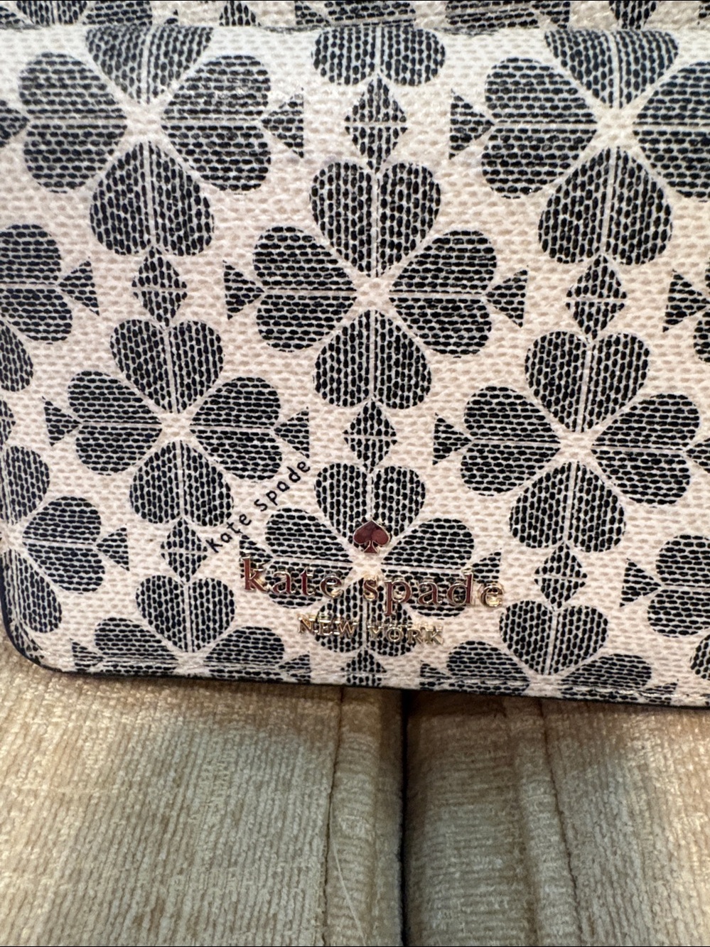 kate spade Black and Cream Floral Crossbody Bag - Picture 4 of 11